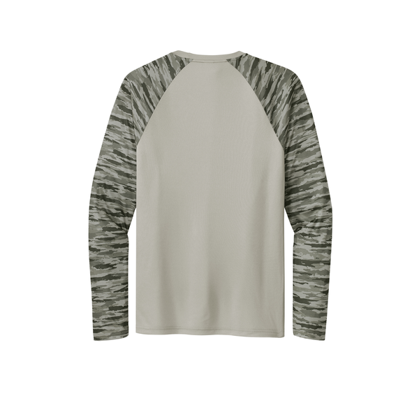 Sport-Tek® Drift Polyester Camo Colorblock Unisex Long Sleeve Tee