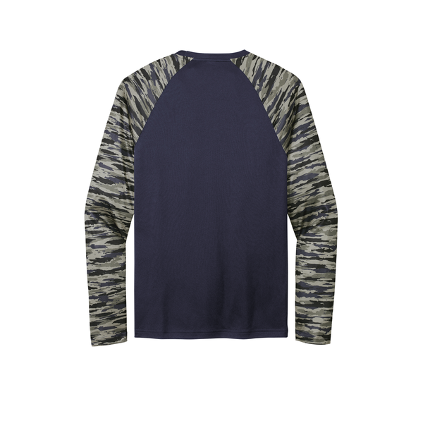 Sport-Tek® Drift Polyester Camo Colorblock Unisex Long Sleeve Tee