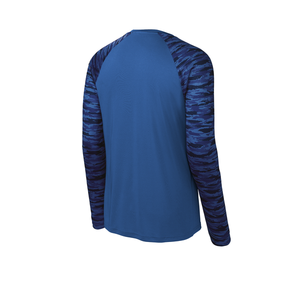 Sport-Tek® Drift Polyester Camo Colorblock Unisex Long Sleeve Tee