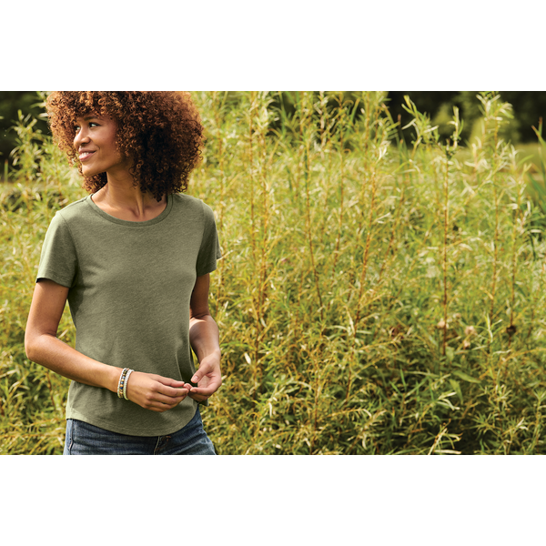 Allmade® Relaxed Tri-Blend Scoop Neck Ladies' Tee