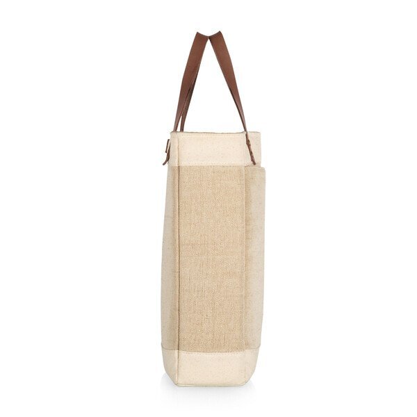 Pinot Jute Two Bottle Insulated Wine Bag