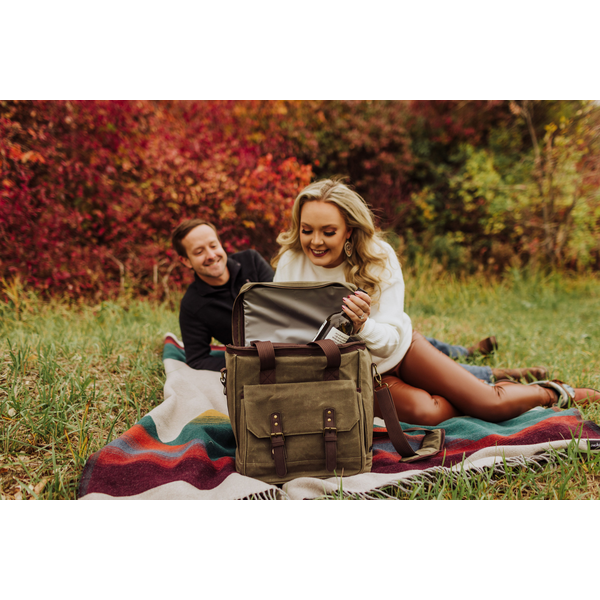Weekender 6 Bottle Waxed Canvas Insulated Wine Bag