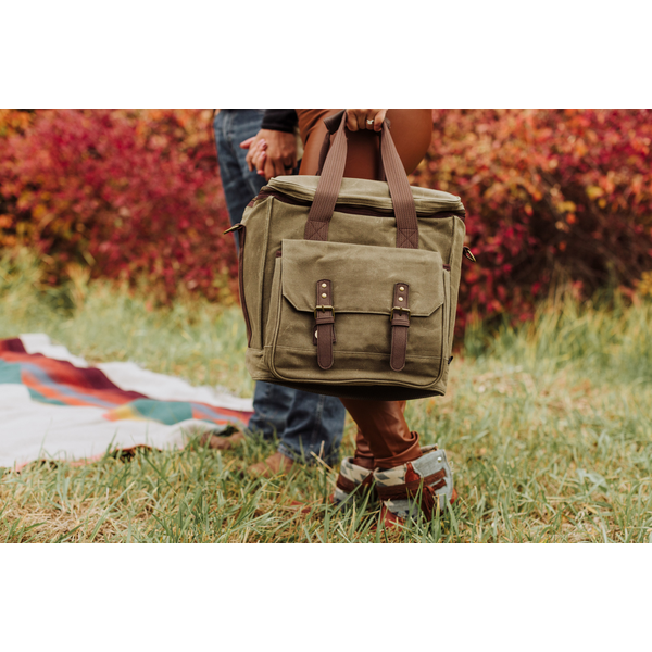 Weekender 6 Bottle Waxed Canvas Insulated Wine Bag