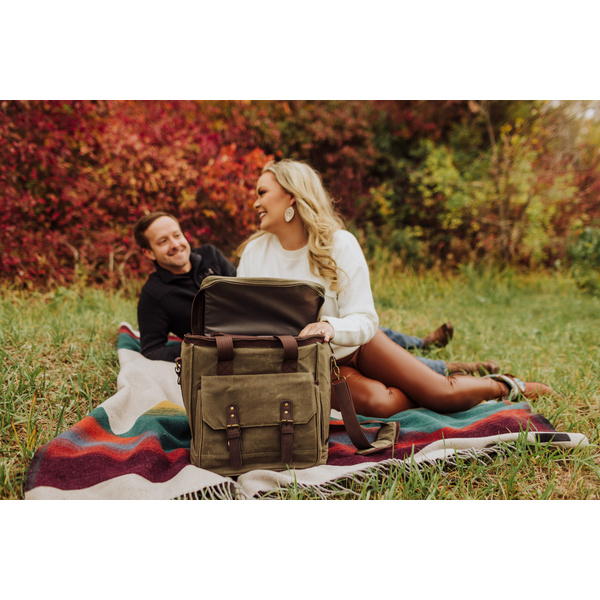 Weekender 6 Bottle Waxed Canvas Insulated Wine Bag