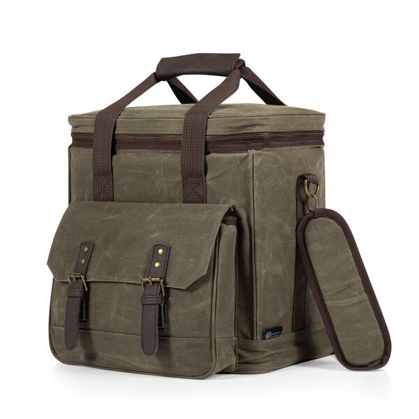 Weekender 6 Bottle Waxed Canvas Insulated Wine Bag