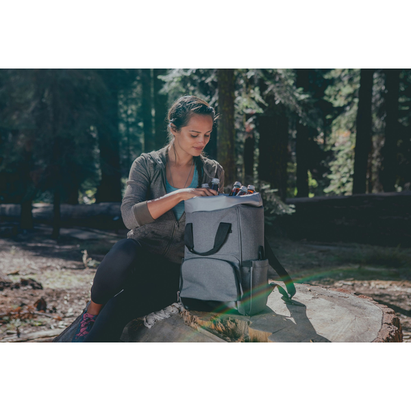 On The Go Roll-Top Polyester Cooler Backpack