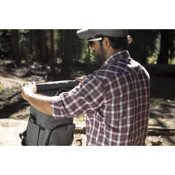 On The Go Roll-Top Polyester Cooler Backpack
