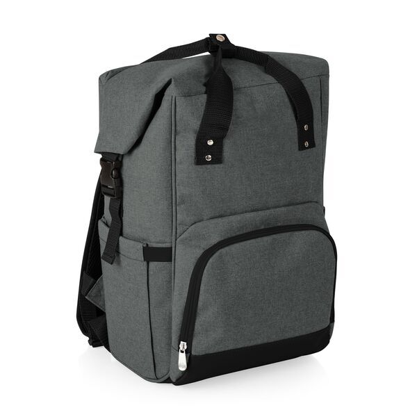 On The Go Roll-Top Polyester Cooler Backpack