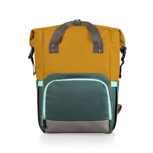 On The Go Roll-Top Polyester Cooler Backpack