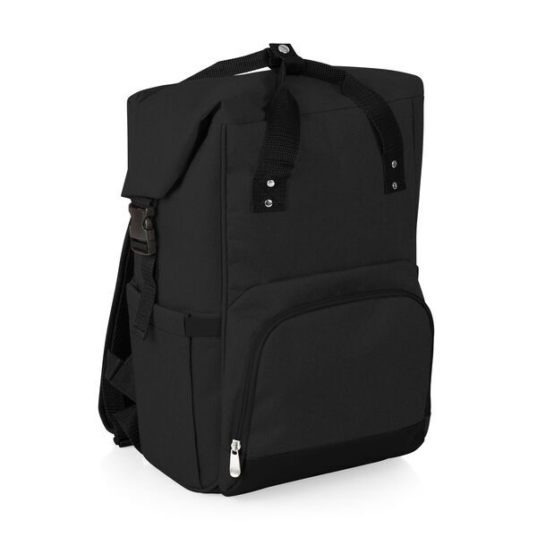 On The Go Roll-Top Polyester Cooler Backpack