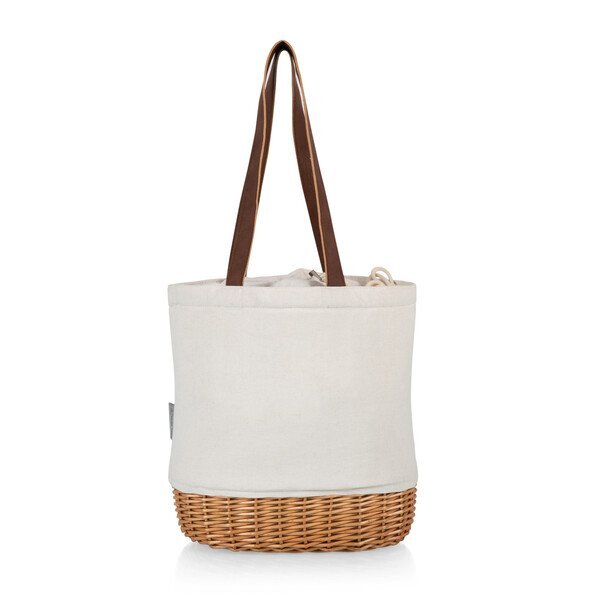 Pico Willow & Canvas Lunch Basket Insulated Tote