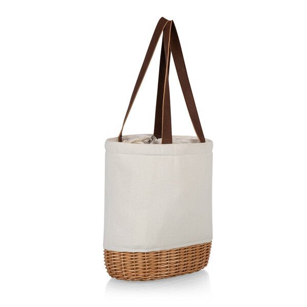 Pico Willow & Canvas Lunch Basket Insulated Tote