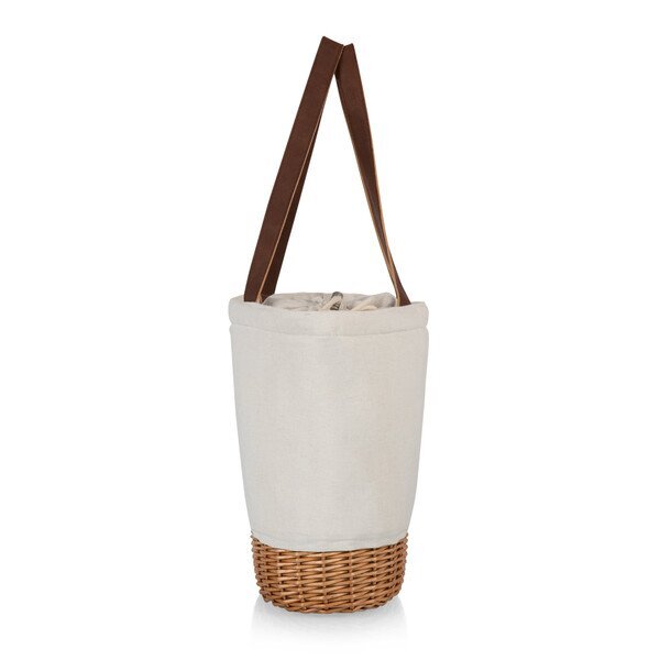 Pico Willow & Canvas Lunch Basket Insulated Tote