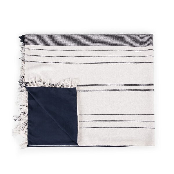 Montecito Cotton Picnic Blanket w/ Harness, 60" x 70"