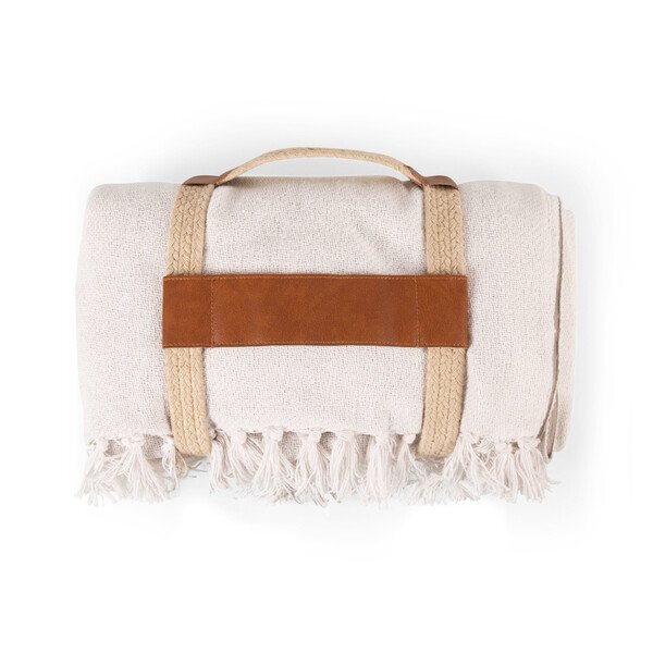 Montecito Cotton Picnic Blanket w/ Harness, 60" x 70"