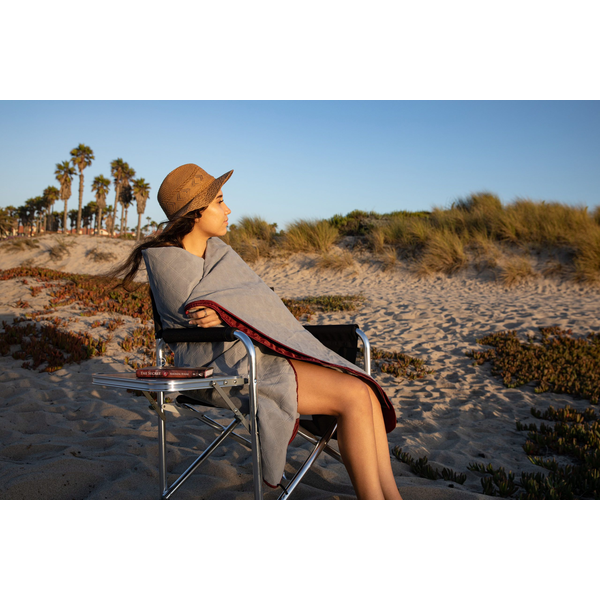 All Purpose Machine Washable Polyester Stadium Blanket, 70" x 58"