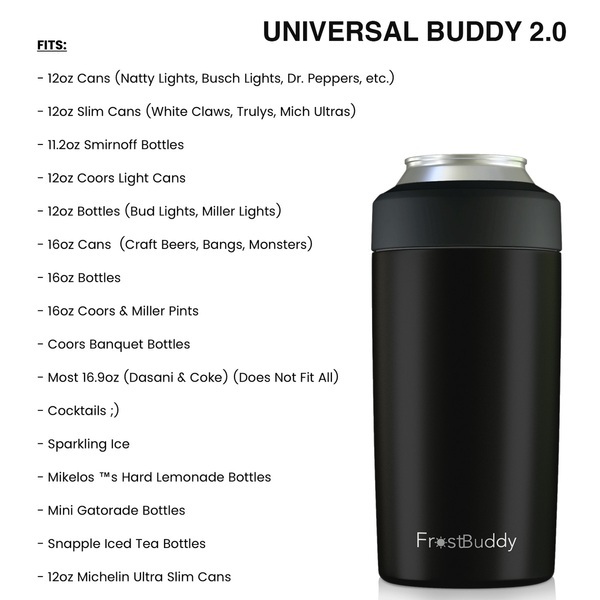 Frost Buddy® Universal Buddy 2.0 Can Cooler - Solid Colors