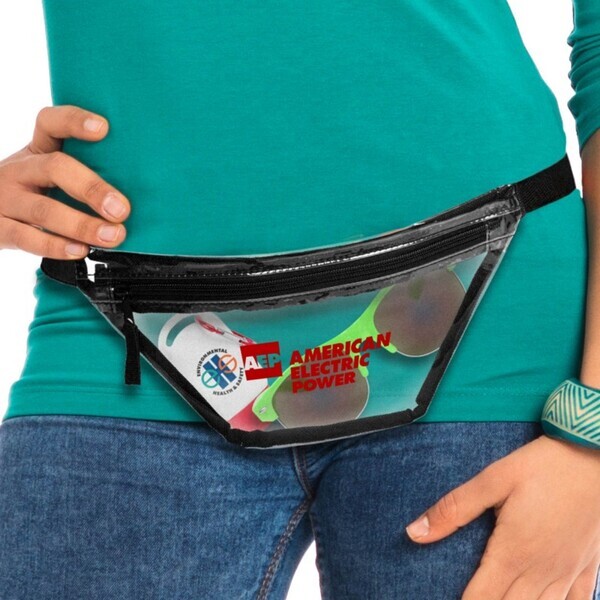 Clear Single Pocket PVC Fanny Pack
