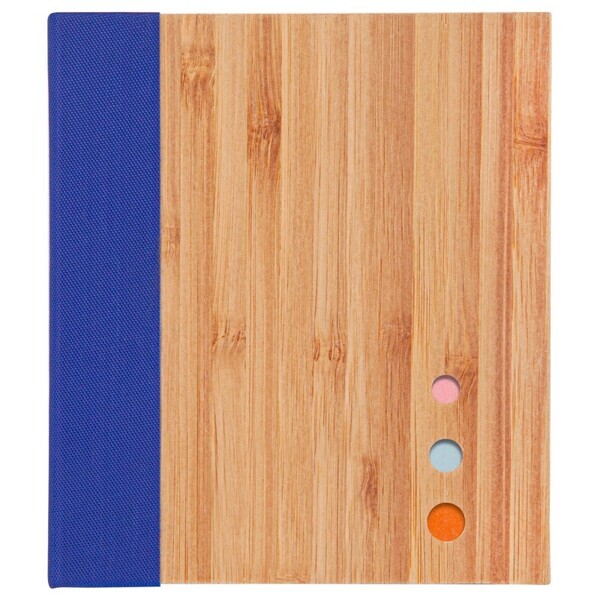 Bamboo Cover Sticky Note Organizer
