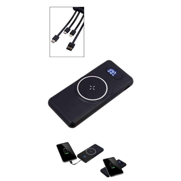 Magnetic Wireless Charger & Power Bank, 10000mAh