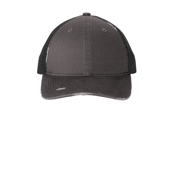 Port Authority® Distressed Mesh Back Cap