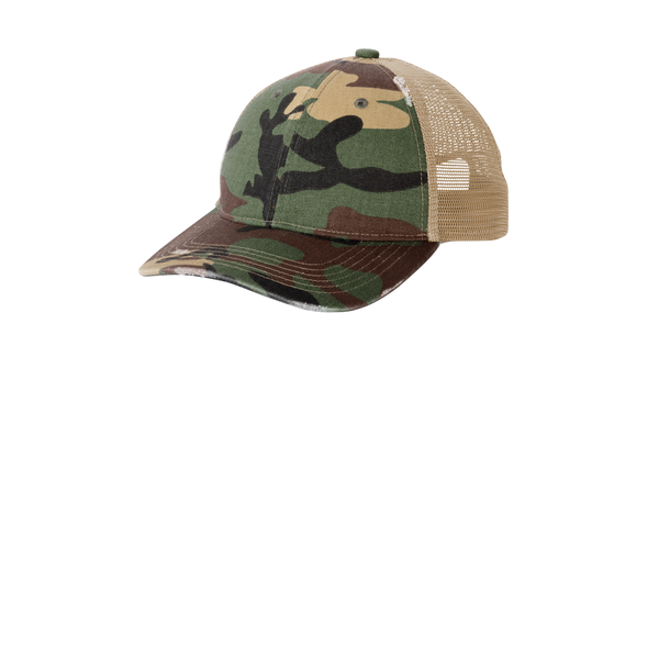 Port Authority® Distressed Mesh Back Cap