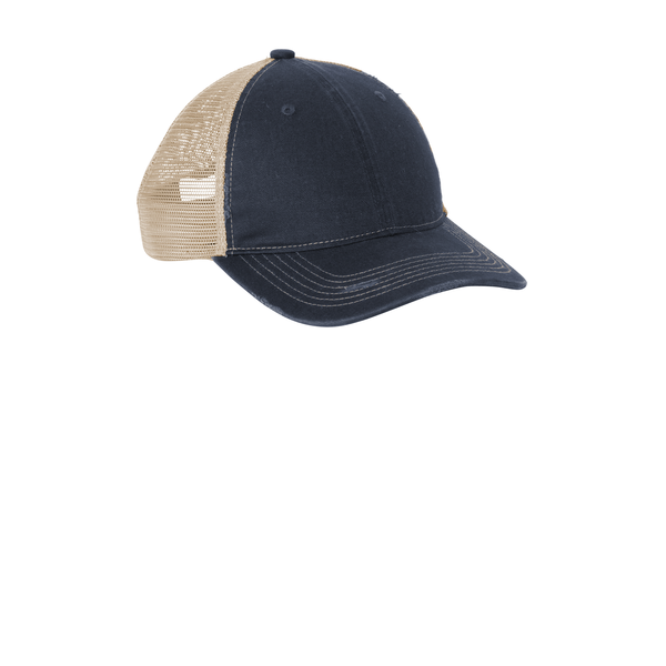 Port Authority® Distressed Mesh Back Cap