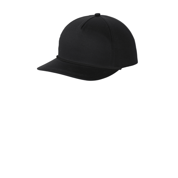 Port Authority® Snapback Five-Panel Rope Cap