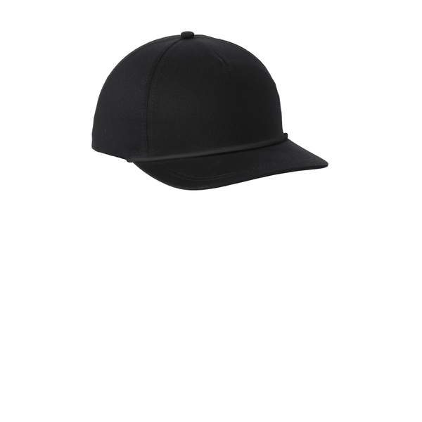 Port Authority® Snapback Five-Panel Rope Cap