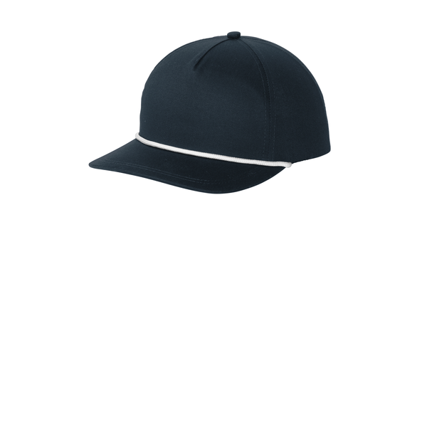 Port Authority® Snapback Five-Panel Rope Cap