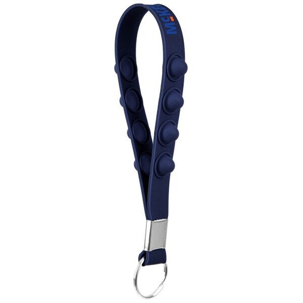 Silicone Fiddle Popper Key Chain