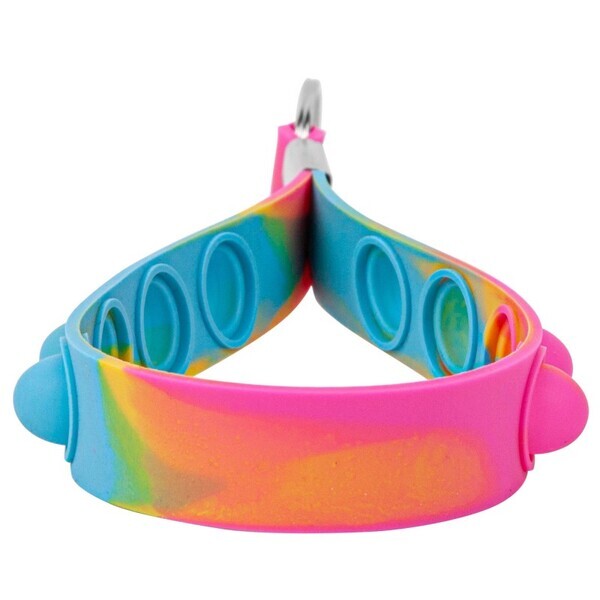 Silicone Fiddle Popper Key Chain