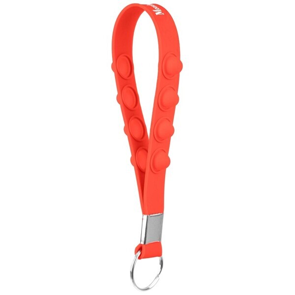 Silicone Fiddle Popper Key Chain