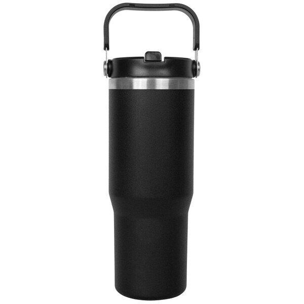 Stainless Steel Insulated Mug w/ Handle & Straw, 30oz.