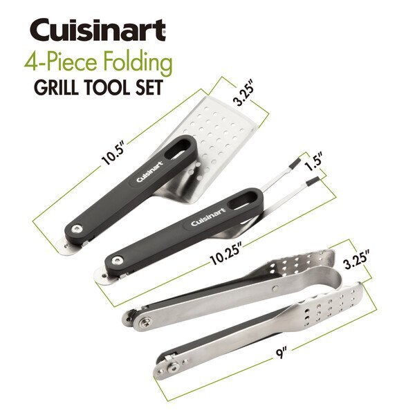 Cuisinart Outdoors® 4-Piece Folding Grill Tool Set