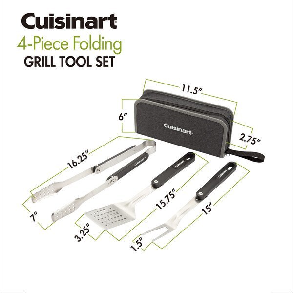 Cuisinart Outdoors® 4-Piece Folding Grill Tool Set