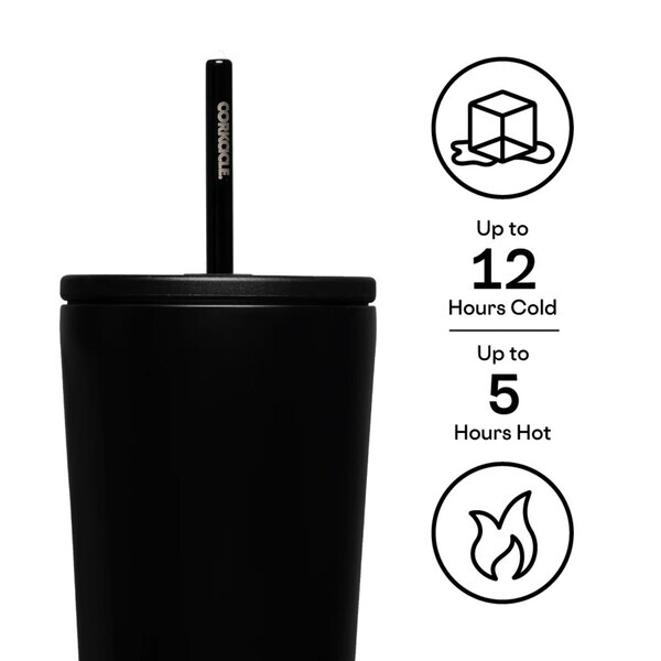 Corkcicle® Triple Insulated Cold Cup w/ Straw, 24oz.