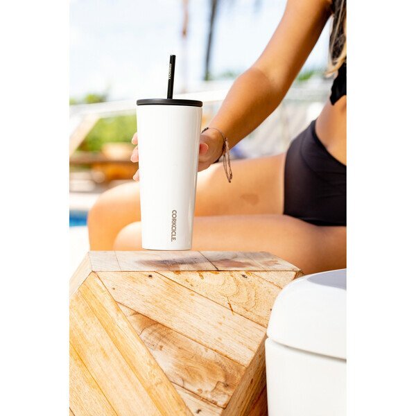 Corkcicle® Triple Insulated Cold Cup w/ Straw, 24oz.
