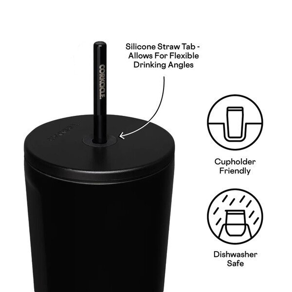 Corkcicle® Triple Insulated Cold Cup w/ Straw, 24oz.