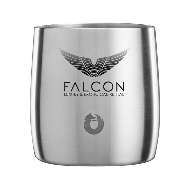 Snowfox® Double Wall Stainless Steel Rocks Tumbler, 11oz.