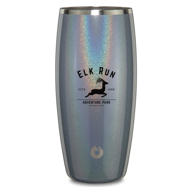 Snowfox® Vacuum Insulated Double Wall Shimmer Beer Tumbler, 18oz.