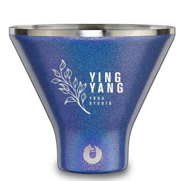 Snowfox® Stainless Steel Shimmer Martini Tumbler, 8oz.