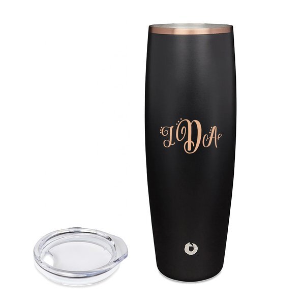 Snowfox® Vacuum Insulated Double Wall Beer Tumbler w/ Lid, 18oz.