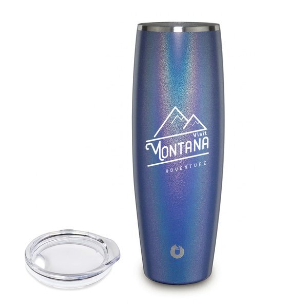 Snowfox® Vacuum Insulated Double Wall Beer Tumbler w/ Lid, 18oz.