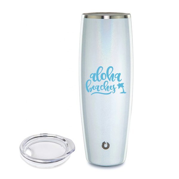 Snowfox® Vacuum Insulated Double Wall Beer Tumbler w/ Lid, 18oz.