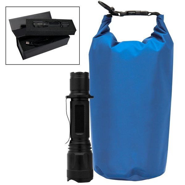 Urban Peak® 3L Dry Bag & USB Rechargeable LED Flashlight Gift Set