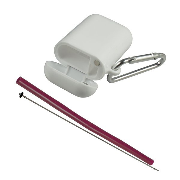 Traveler's Silicone Straw w/ Carabiner Case