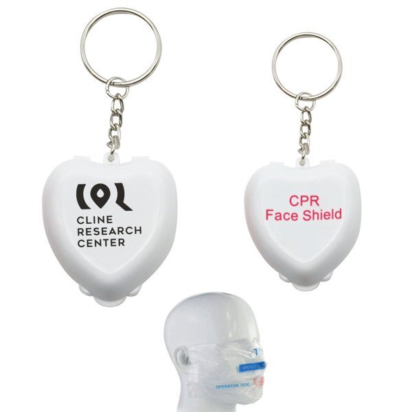 CPR Mask Heart Key Chain