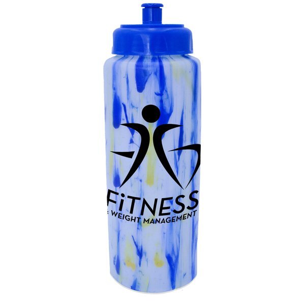 Confetti Sports Bottle w/ Push N Pull Cap, 32oz.