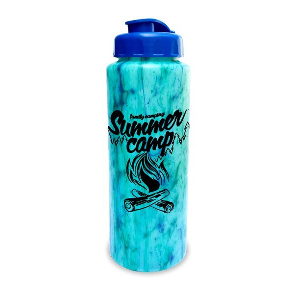 Confetti Sports Bottle w/ Flip Top Cap, 32oz.